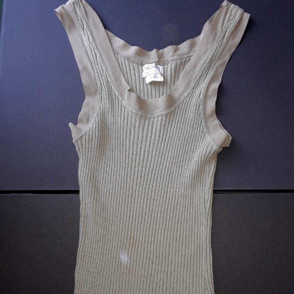 Olive green Lace Tank Top